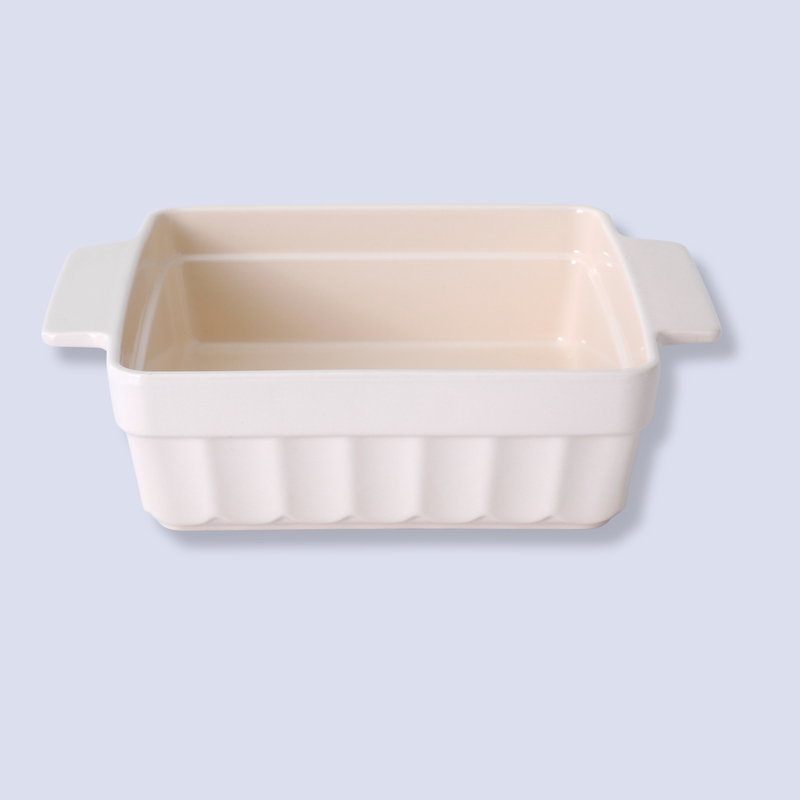 Martha Stewart Broadbrook 2.5 qt Baker - Cream - Square - Solid Color - Stoneware - O/S - Color Label