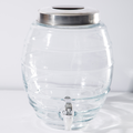 Gibson Home General Store 2.1 Gallon Beverage Dispenser - Barrel Shape - Clear - Gift Box