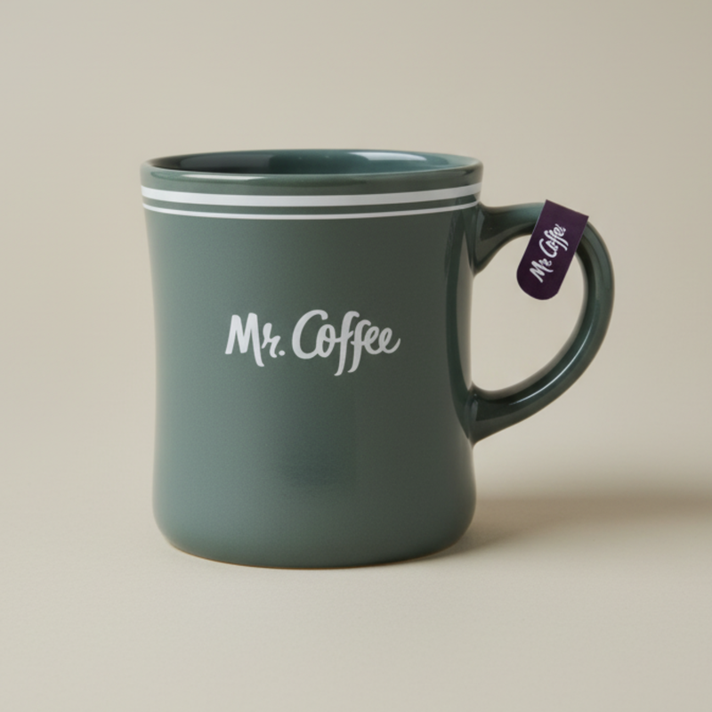 Mr. Coffee Downtown Diner 15oz Solid Color Porcelain Mug - Open Stock w/ U-Label