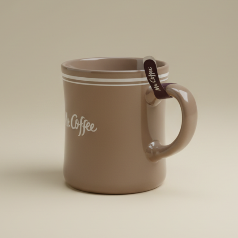 Mr. Coffee Downtown Diner 15oz Solid Color Porcelain Mug - Open Stock w/ U-Label