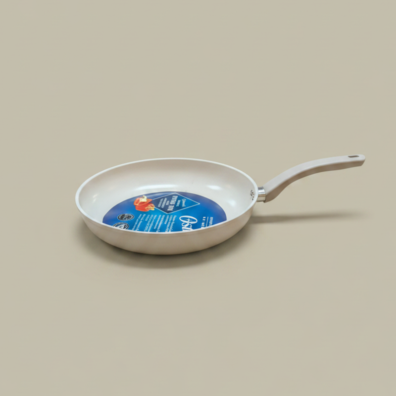 Oster Sutterville Choice 12" Aluminum Frying Pan - Non-Stick Ceramic Interior - Bakelite Handle - Open Stock w/ Color Label
