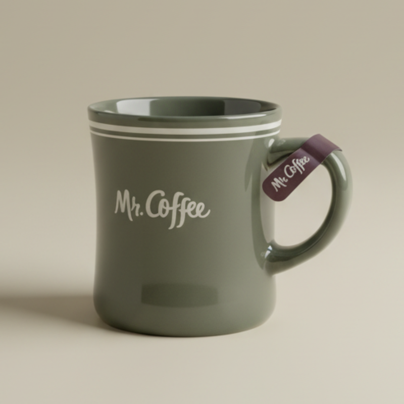 Mr. Coffee Downtown Diner 15oz Solid Color Porcelain Mug - Open Stock w/ U-Label