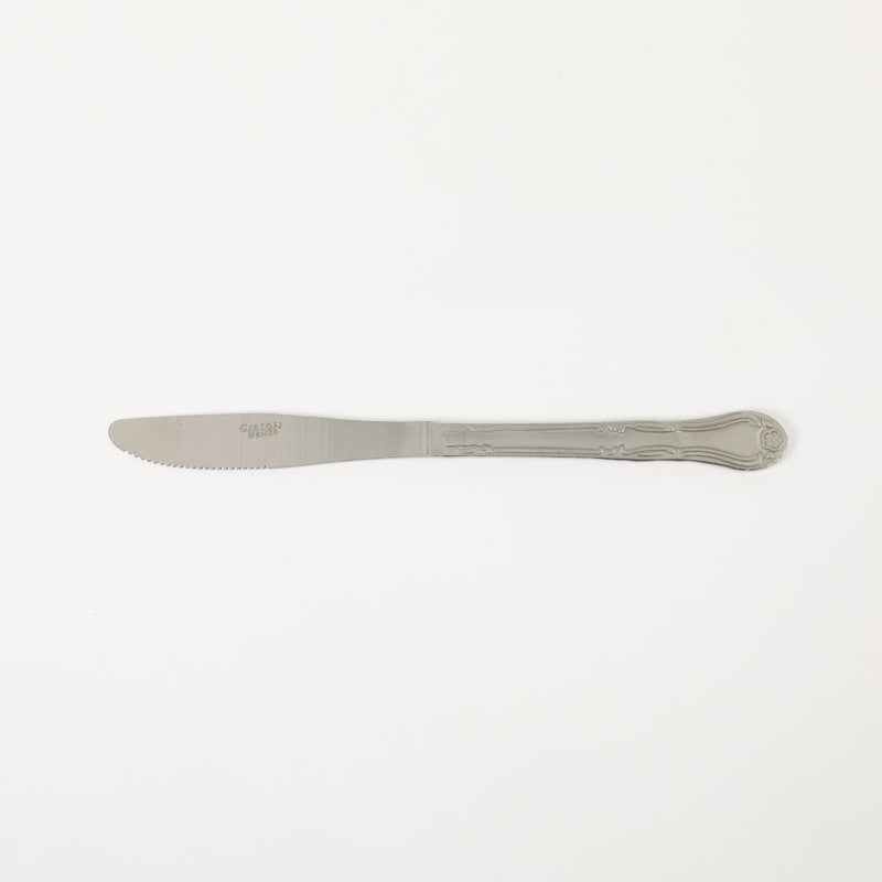 Gibson Home Abbie 2 Pack Dinner Knives Set - Tumble Finish - Stainless Steel - Hang Tag - PDQ