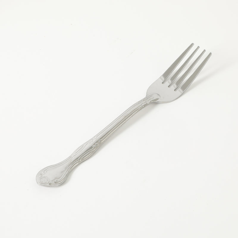 Gibson Home Abbie 4 Pack Dinner Fork - Tumble Finish - Stainless Steel - Hang Tag - PDQ