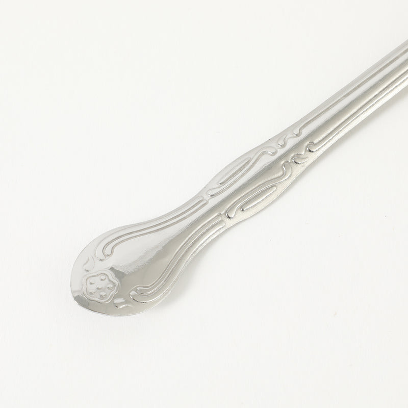Gibson Home Abbie 4 Pack Dinner Spoon - Tumble Finish - Stainless Steel - Hang Tag - PDQ