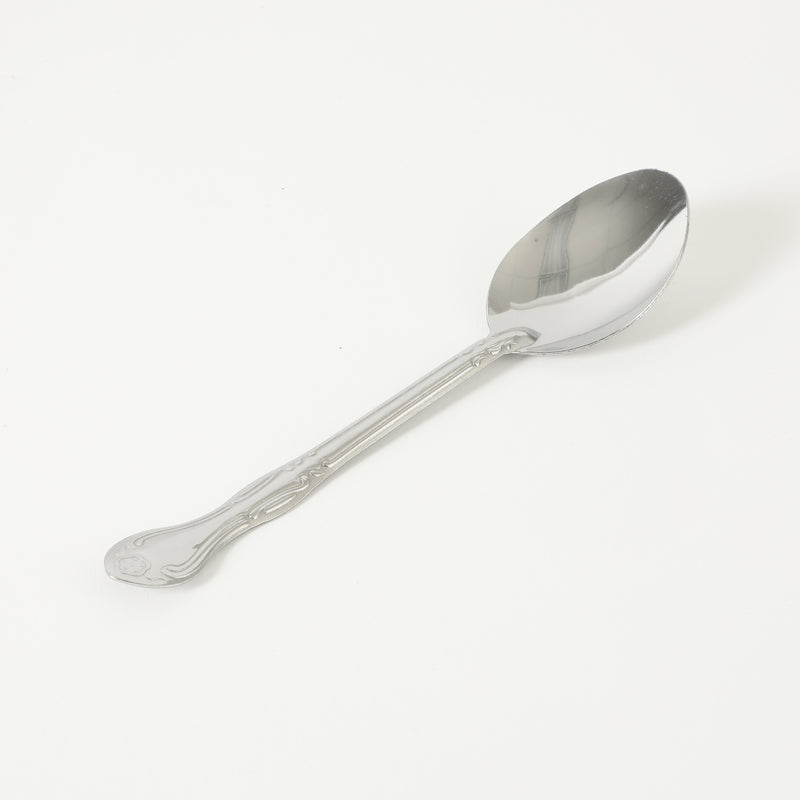 Gibson Home Abbie 4 Pack Dinner Spoon - Tumble Finish - Stainless Steel - Hang Tag - PDQ