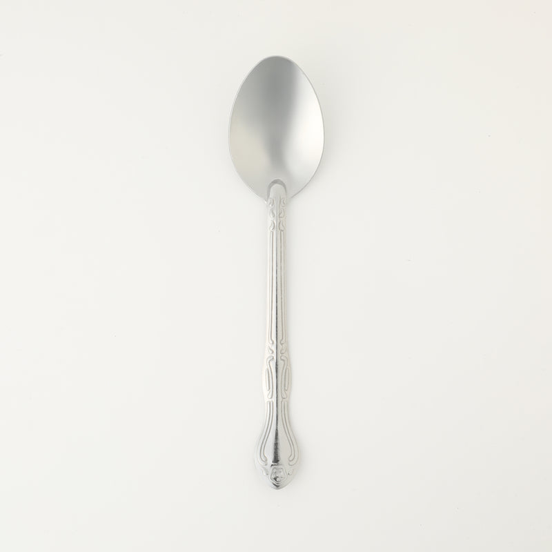 Gibson Home Abbie 4 Pack Dinner Spoon - Tumble Finish - Stainless Steel - Hang Tag - PDQ