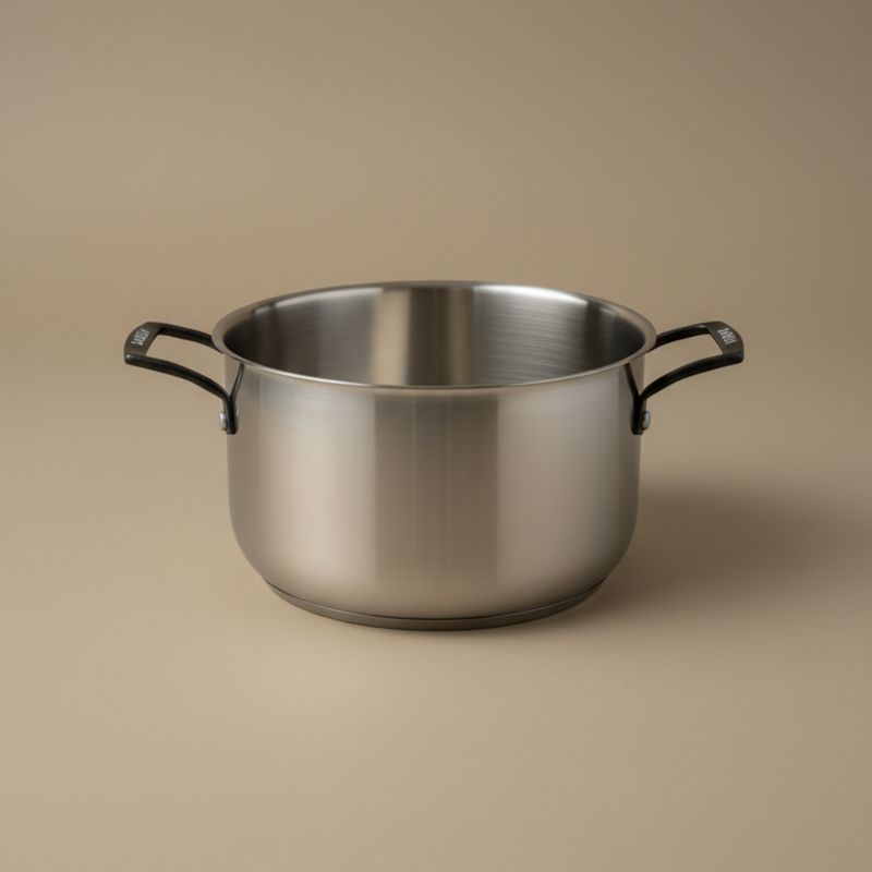 Babish 6qt Stainless Steel Dutch Oven w/ Glass Lid - Open Stock w/ Color Sleeve