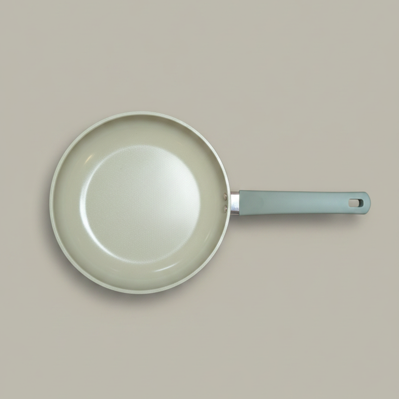Oster Sutterville Choice 12" Aluminum Frying Pan - Non-Stick Ceramic Interior - Bakelite Handle - Open Stock w/ Color Label