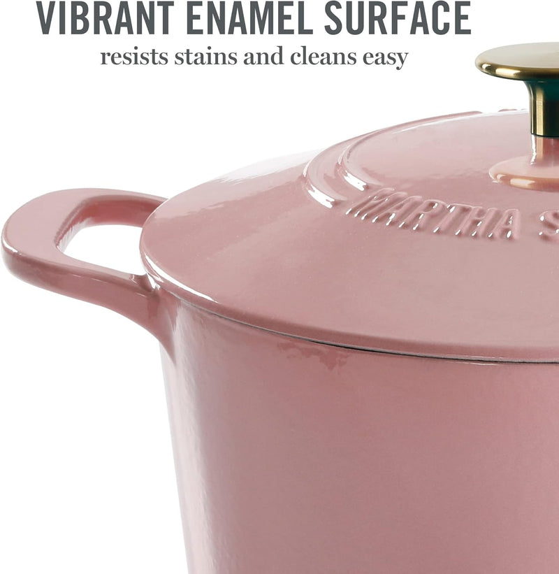 Martha Stewart Gatwick 7qt Enamel Cast Iron Dutch Oven w/ Lid