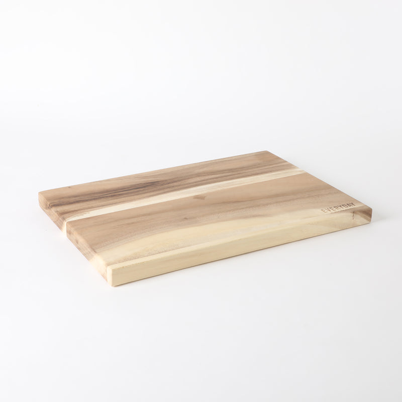 Martha Stewart Everyday Westhaven 18.9" x 12.8" Acacia Wood Cutting Board - Shrink Wrap w/ Color Label