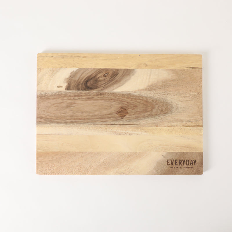 Martha Stewart Everyday Westhaven 14.96" x 11.02" Acacia Wood Cutting Board - Shrink Wrap w/ Color Label