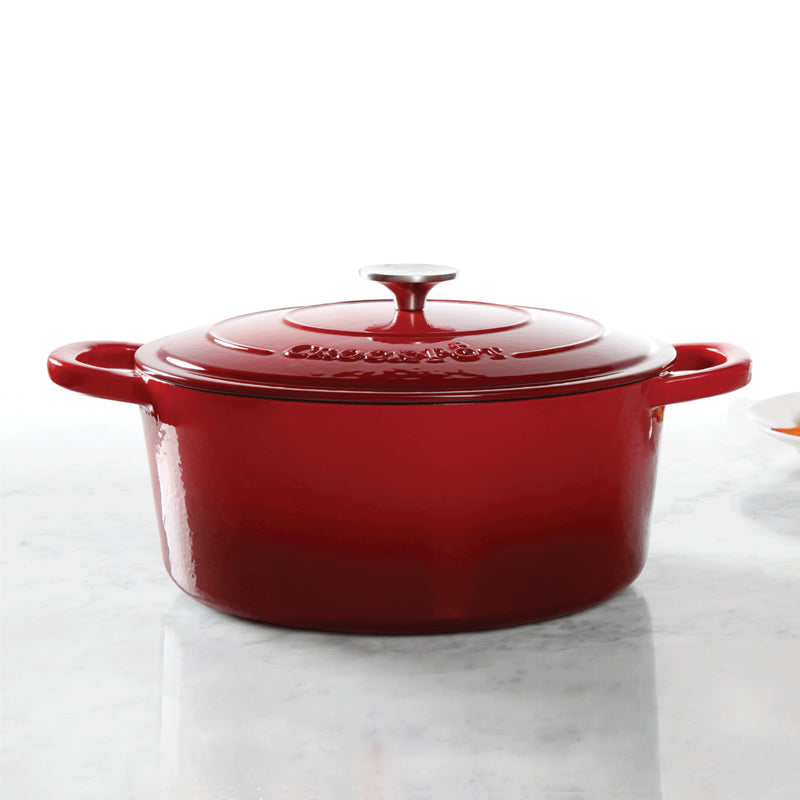 Crock-Pot Artisan 7qt Enamel Cast Iron Dutch Oven w/ Lid - Cast Iron - GBX