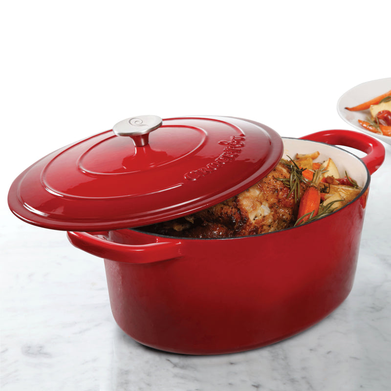 Crock-Pot Artisan 7qt Enamel Cast Iron Dutch Oven w/ Lid - Cast Iron - GBX