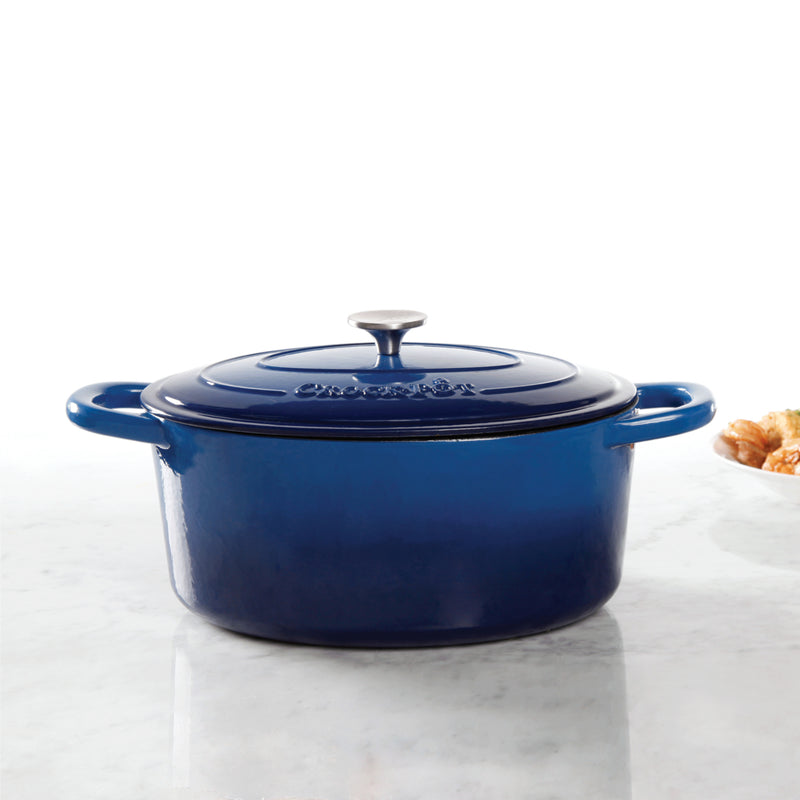 Crock-Pot Artisan 7qt Enamel Cast Iron Dutch Oven w/ Lid - Cast Iron - GBX