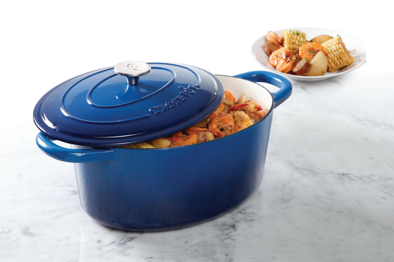 Crock-Pot Artisan 7qt Enamel Cast Iron Dutch Oven w/ Lid - Cast Iron - GBX