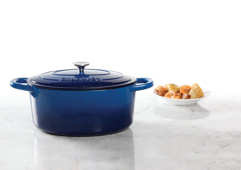 Crock-Pot Artisan 7qt Enamel Cast Iron Dutch Oven w/ Lid - Cast Iron - GBX