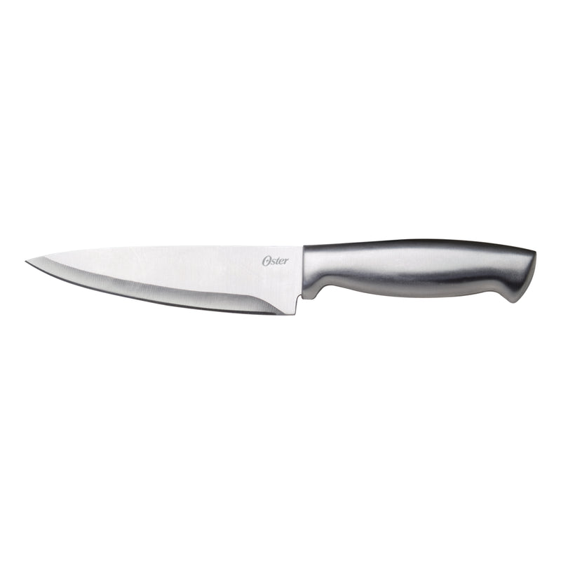 Oster Baldwyn 14pc Stainless Steel Cutlery Set w/ Black Wood Swivel Block - Brushed Satin - Gift Box