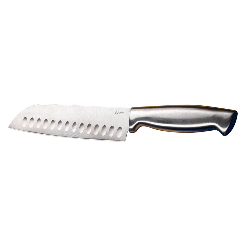 Oster Baldwyn 14pc Stainless Steel Cutlery Set w/ Black Wood Swivel Block - Brushed Satin - Gift Box