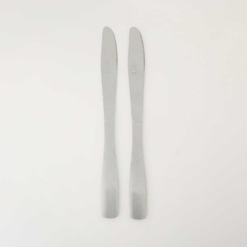 Gibson Home Classic Profile 2 Pack Dinner Knives - Mirror Polished - Stainless Steel - Hang Tag