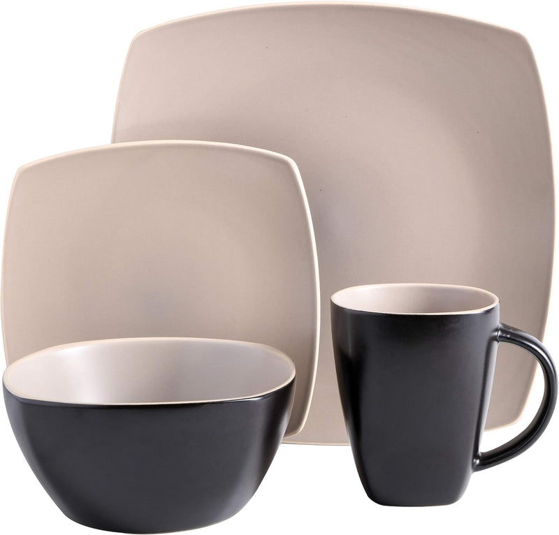 Soho Lounge 16pc Stoneware Dinnerware Set - Remailer