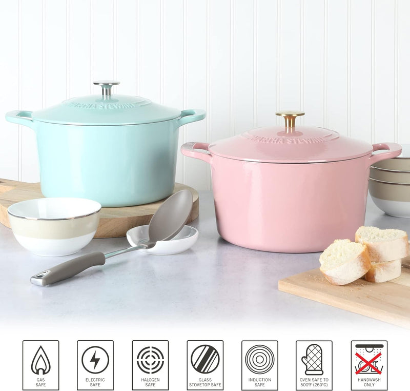 Martha Stewart Gatwick 7qt Enamel Cast Iron Dutch Oven w/ Lid