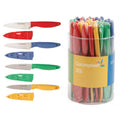 Gibson Home Grantville 3.5" Stainless Steel Paring Knife w/ Sheath - Assorted Colors - Color Label