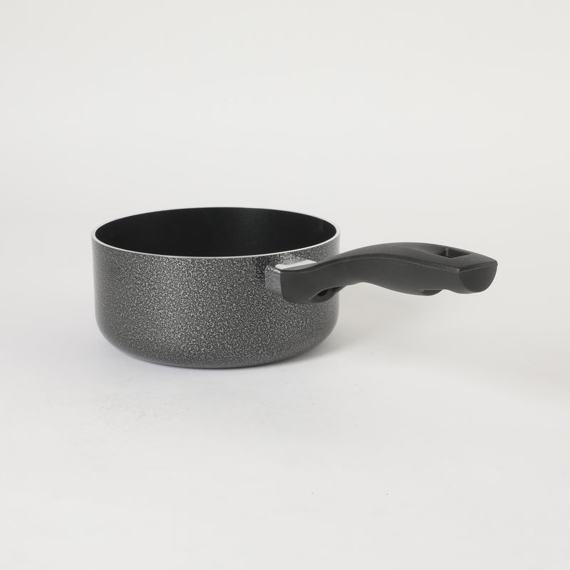 Oster Clairborne 1.5qt Aluminum Sauté Pan w/ Lid - Charcoal Grey - Nonstick - Hammered Exterior - Color Coating - Bakelite Handle & Knob - Shrink Wrap w/ Color Label