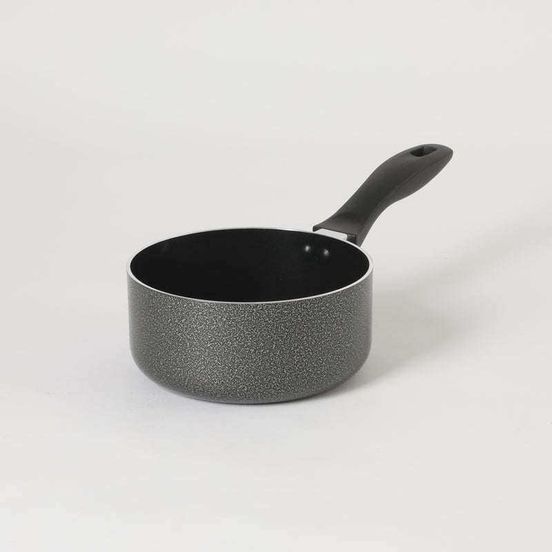 Oster Clairborne 1.5qt Aluminum Sauté Pan w/ Lid - Charcoal Grey - Nonstick - Hammered Exterior - Color Coating - Bakelite Handle & Knob - Shrink Wrap w/ Color Label