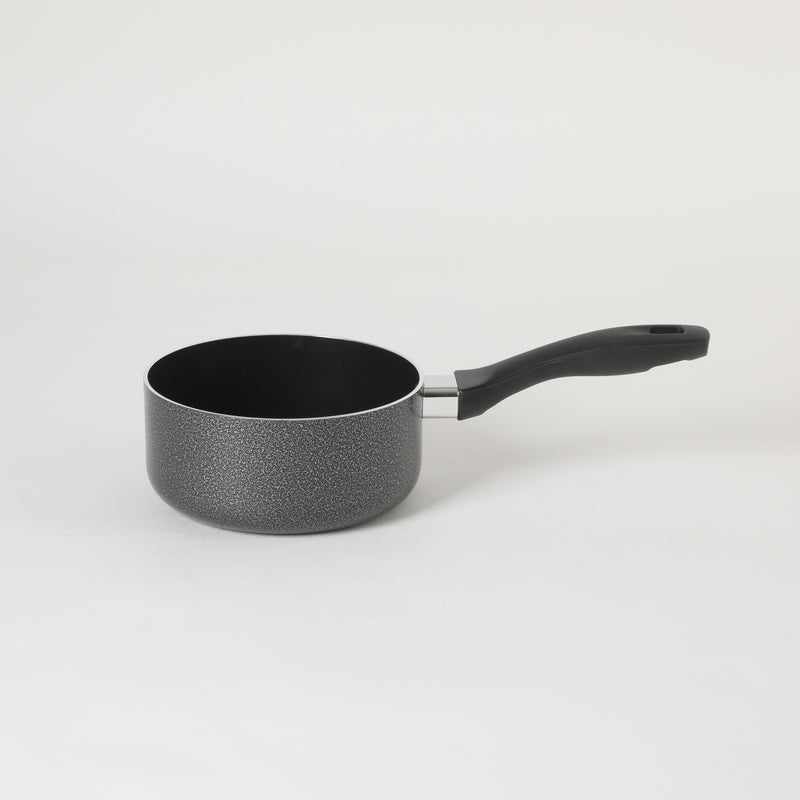 Oster Clairborne 1.5qt Aluminum Sauté Pan w/ Lid - Charcoal Grey - Nonstick - Hammered Exterior - Color Coating - Bakelite Handle & Knob - Shrink Wrap w/ Color Label