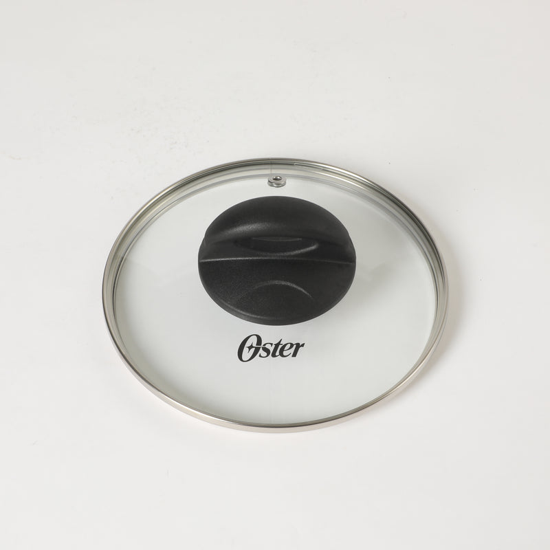 Oster Clairborne 1.5qt Aluminum Sauté Pan w/ Lid - Charcoal Grey - Nonstick - Hammered Exterior - Color Coating - Bakelite Handle & Knob - Shrink Wrap w/ Color Label