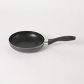 Oster Clairborne 8" Aluminum Frying Pan - Charcoal Grey - Nonstick - Hammered Exterior - Color Coating - Bakelite Handle - Color Sleeve