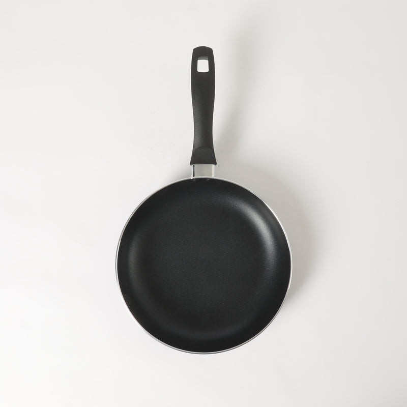 Oster Clairborne 9.5" Aluminum Frying Pan - Charcoal Grey - Nonstick - Hammered Exterior - Color Coating - Bakelite Handle - Color Sleeve