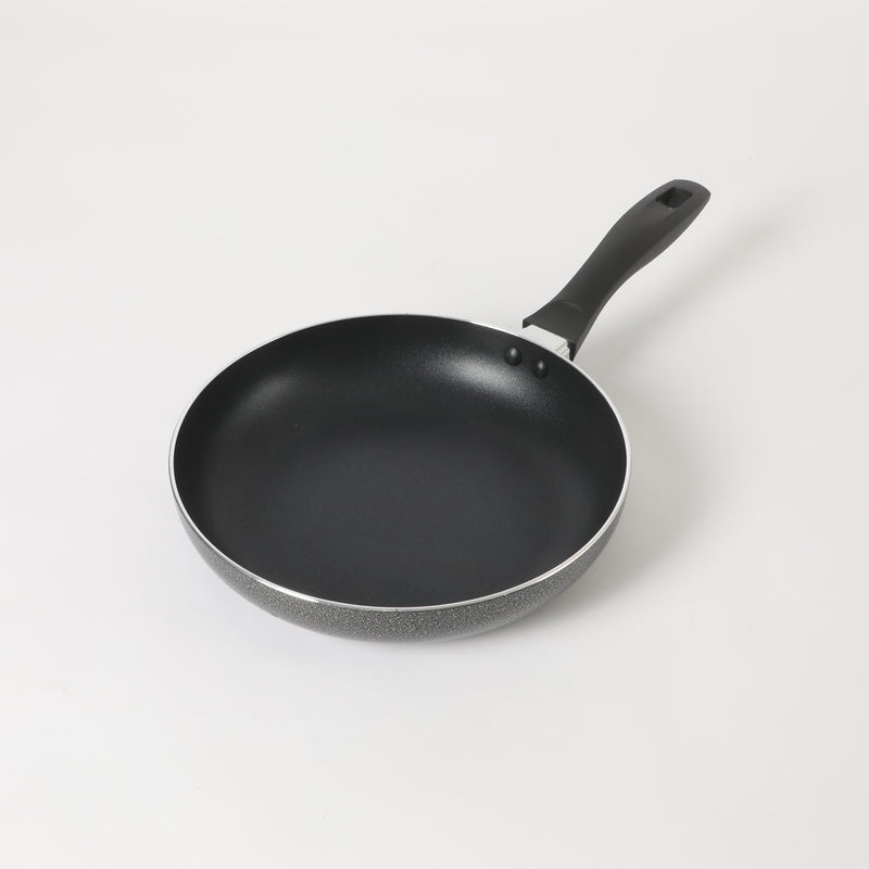 Oster Clairborne 9.5" Aluminum Frying Pan - Charcoal Grey - Nonstick - Hammered Exterior - Color Coating - Bakelite Handle - Color Sleeve