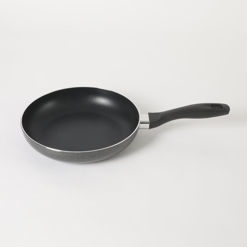 Oster Clairborne 9.5" Aluminum Frying Pan - Charcoal Grey - Nonstick - Hammered Exterior - Color Coating - Bakelite Handle - Color Sleeve