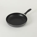 Oster Clairborne 12" Aluminum Frying Pan - Charcoal Grey - Nonstick - Hammered Exterior - Color Coating - Bakelite Handle - Color Sleeve