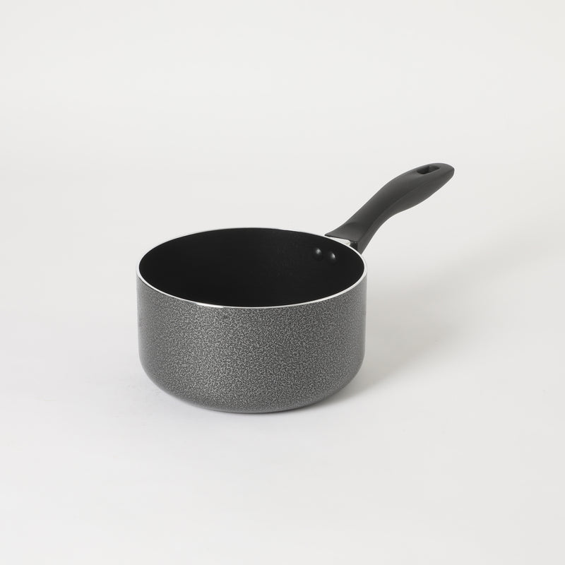 Oster Clairborne 2.5qt Aluminum Sauté Pan w/ Lid - Charcoal Grey - Nonstick - Hammered Exterior - Color Coating - Bakelite Handle & Knob - Shrink Wrap w/ Color Label