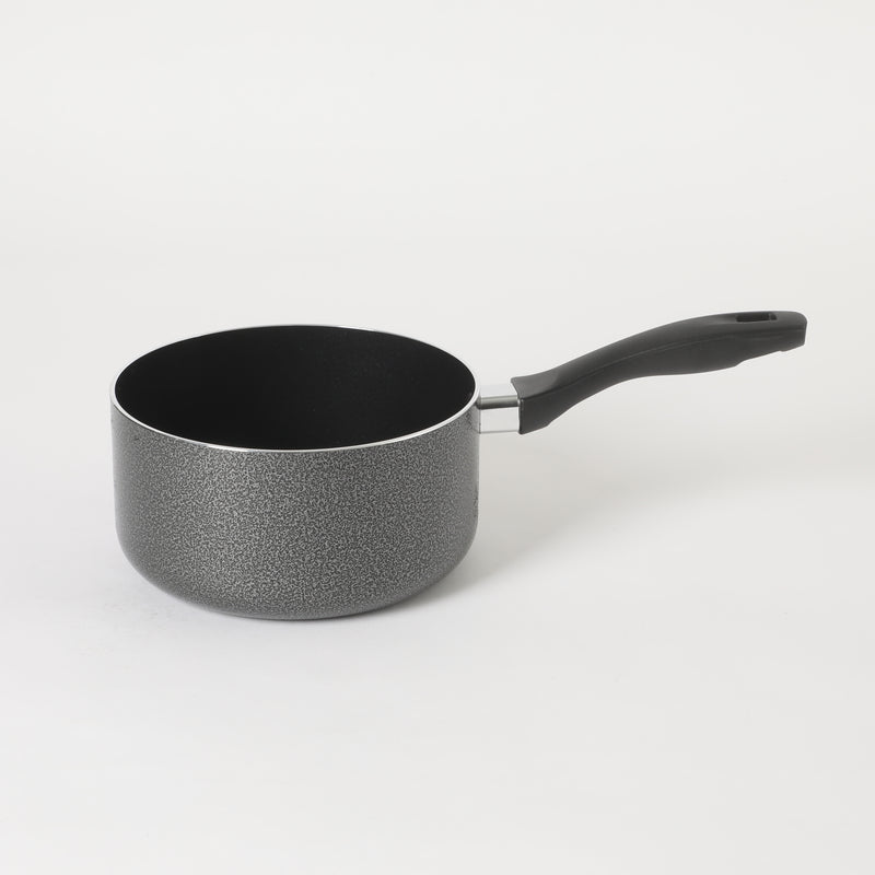 Oster Clairborne 2.5qt Aluminum Sauté Pan w/ Lid - Charcoal Grey - Nonstick - Hammered Exterior - Color Coating - Bakelite Handle & Knob - Shrink Wrap w/ Color Label