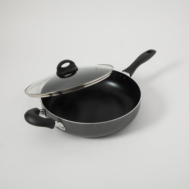 Oster Clairborne 5qt Aluminum Non-Stick Sauté Pan w/ Lid - Shrink Wrap w/ Color Label