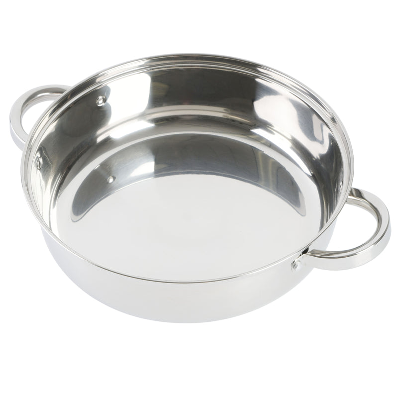 Oster Sangerfield 11" Stainless Steel Everyday Pan w/ Steamer & Lid - Encapsulated Base - Gift Box
