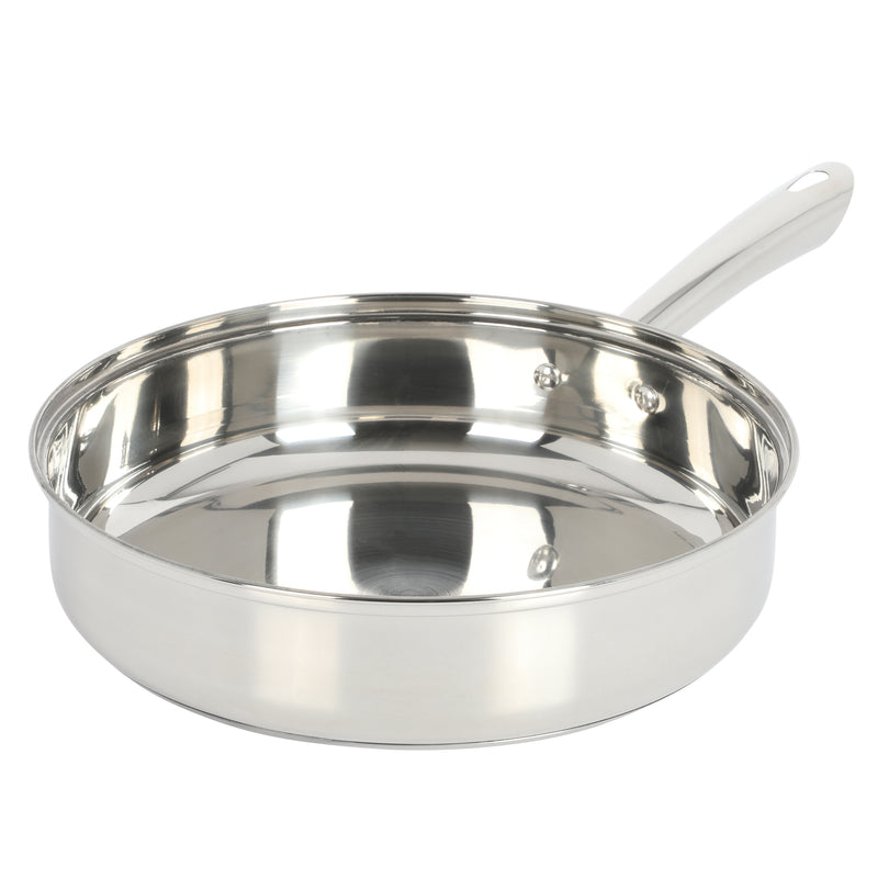 Oster Sangerfield 12 pc Stainless Steel Cookware Set w/ Kitchen Tools - Encapsulated Base - Gift Box w/ Remailer