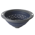 Oster Bluemarine 10" Foldable Strainer - Round - Blue/Grey - PP/TPR - Color Sleeve