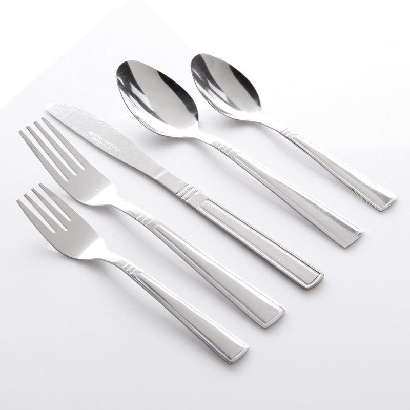Gibson Everyday Sefton 24pc Stainless Steel Flatware Set - Gift Box