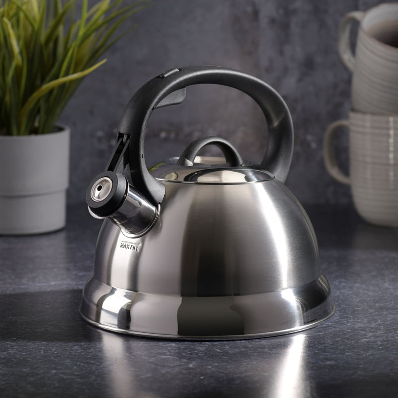 Mr. Coffee Flintshire 1.75qt Stainless Steel Tea Kettle - Nylon Handle - Gift Box
