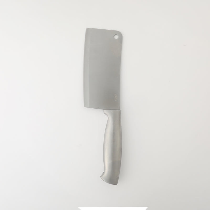 Oster Baldwyn 6" Stainless Steel Cleaver - Stainless Steel Handle - Clam Pack
