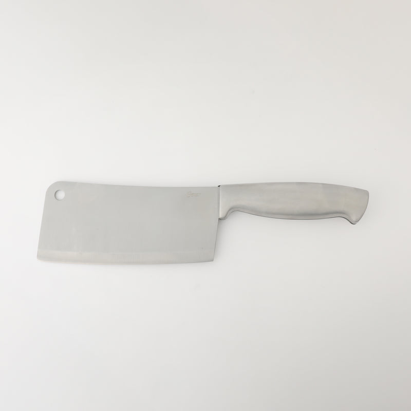 Oster Baldwyn 6" Stainless Steel Cleaver - Stainless Steel Handle - Clam Pack