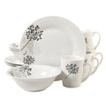 Gibson Home Netherwood 12pc Dinnerware Set - Decorated - Fine Ceramic - Gift Box