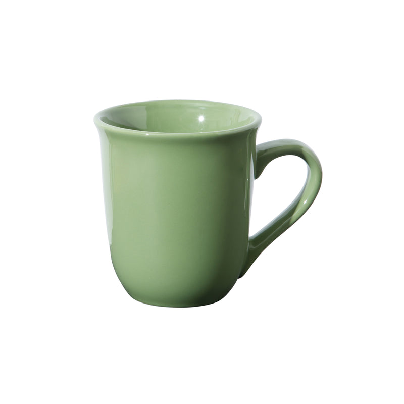 Gibson Home Cafe  Amaretto 6pc 13.4oz Mugs Set w/ Metal Stand - 6 Assorted Colors - Solid Color - Stoneware - Gift Box
