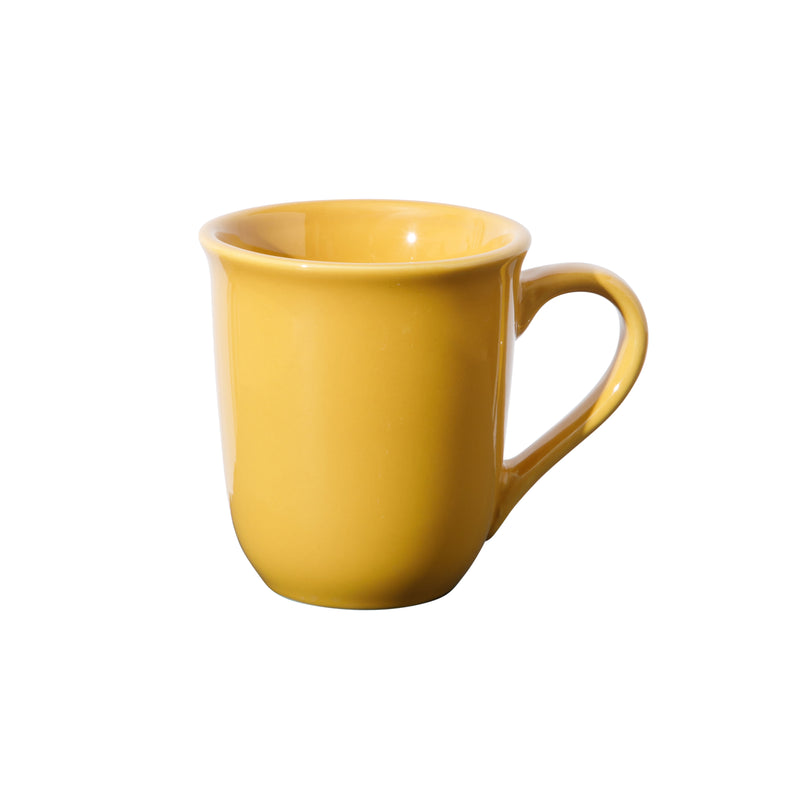 Gibson Home Cafe  Amaretto 6pc 13.4oz Mugs Set w/ Metal Stand - 6 Assorted Colors - Solid Color - Stoneware - Gift Box