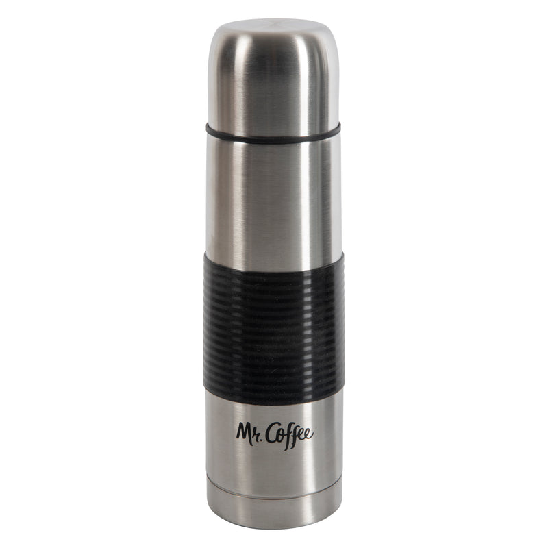 Mr. Coffee Javelin 15.5oz Stainless Steel Thermal Bottle w/ Lid in PDQ - Double Wall - Silicone Sleeve - Open Stock w/ PDQ